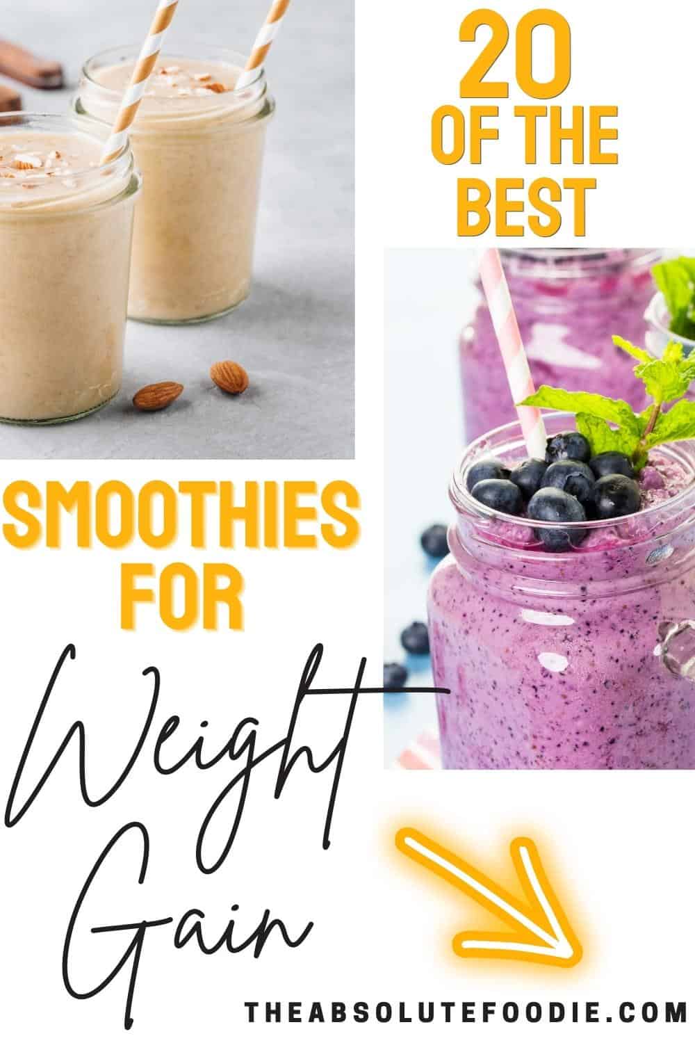 Top 10 Mega Smoothies for Weight gain (>450 calories!)