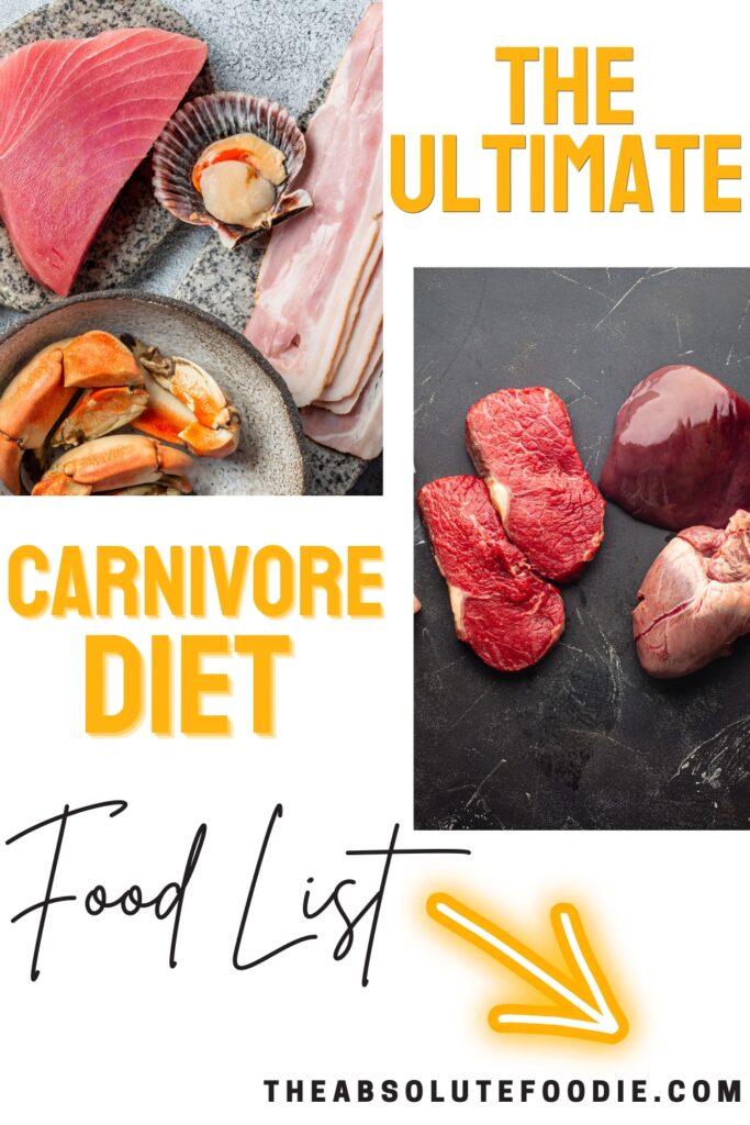 The Ultimate Carnivore Diet Food List - The Absolute Foodie