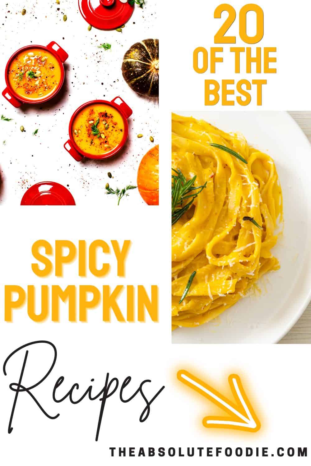 Collection of 20 spicy pumpkin recipes.