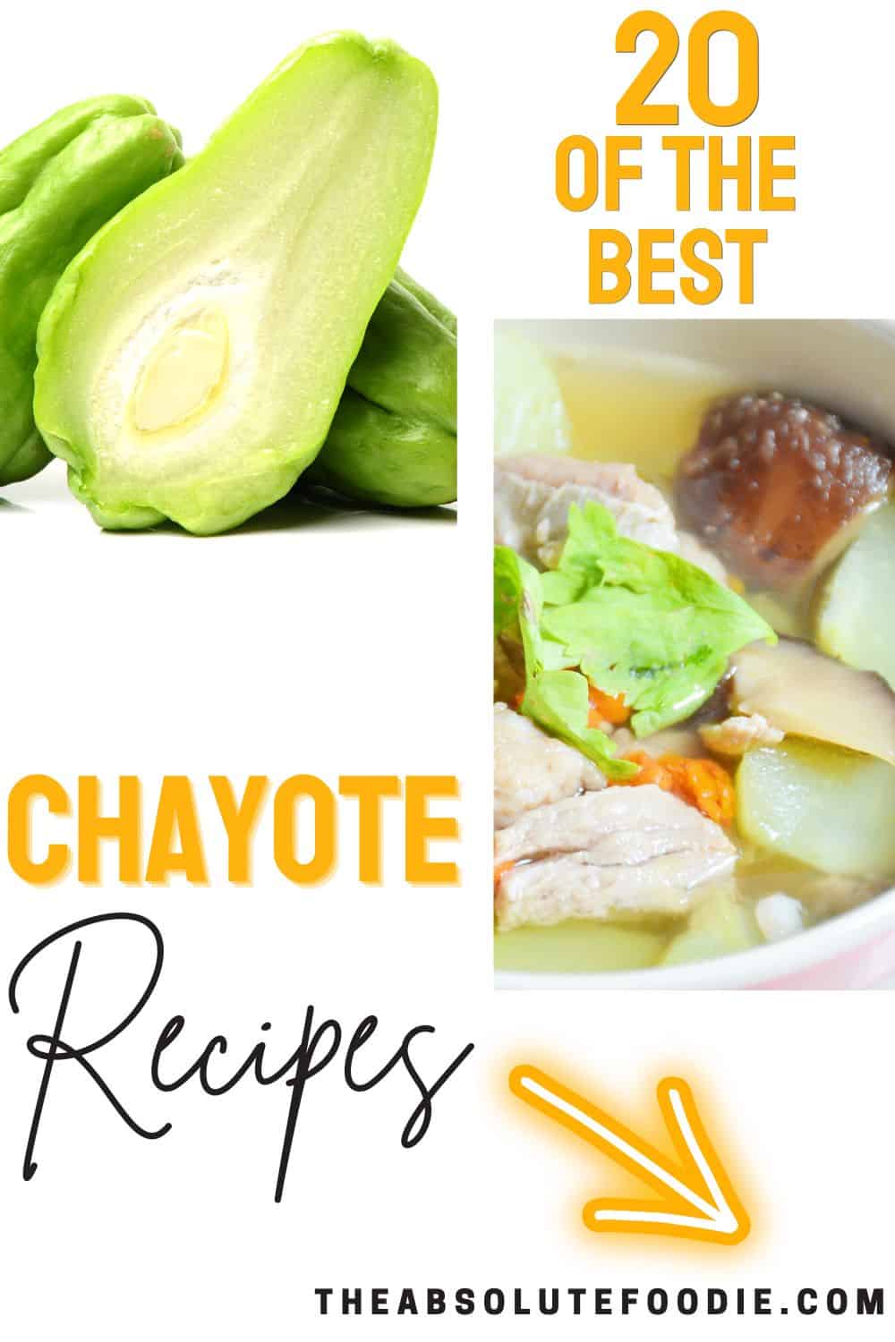 Collection of top chayote recipes.